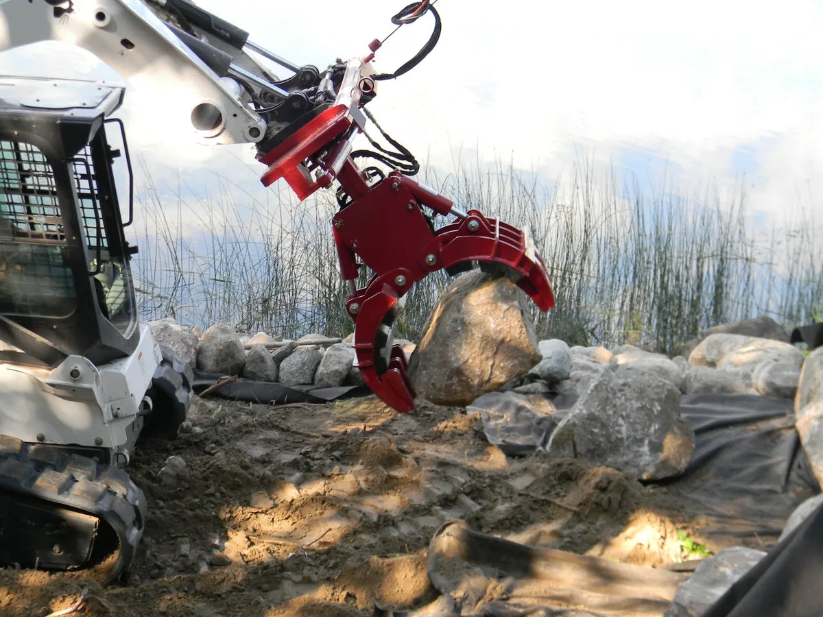 Ez Spot Ur Attachment 5 Finger Rock & Tree Hand | Model EZ-2010 | 42" Opening | 20–30 GPM | 3–5 Ton | For Skid Steer, Compact Track Loaders, Wheel Loaders, Excavators, Mini Excavators, Telehandlers & Backhoes