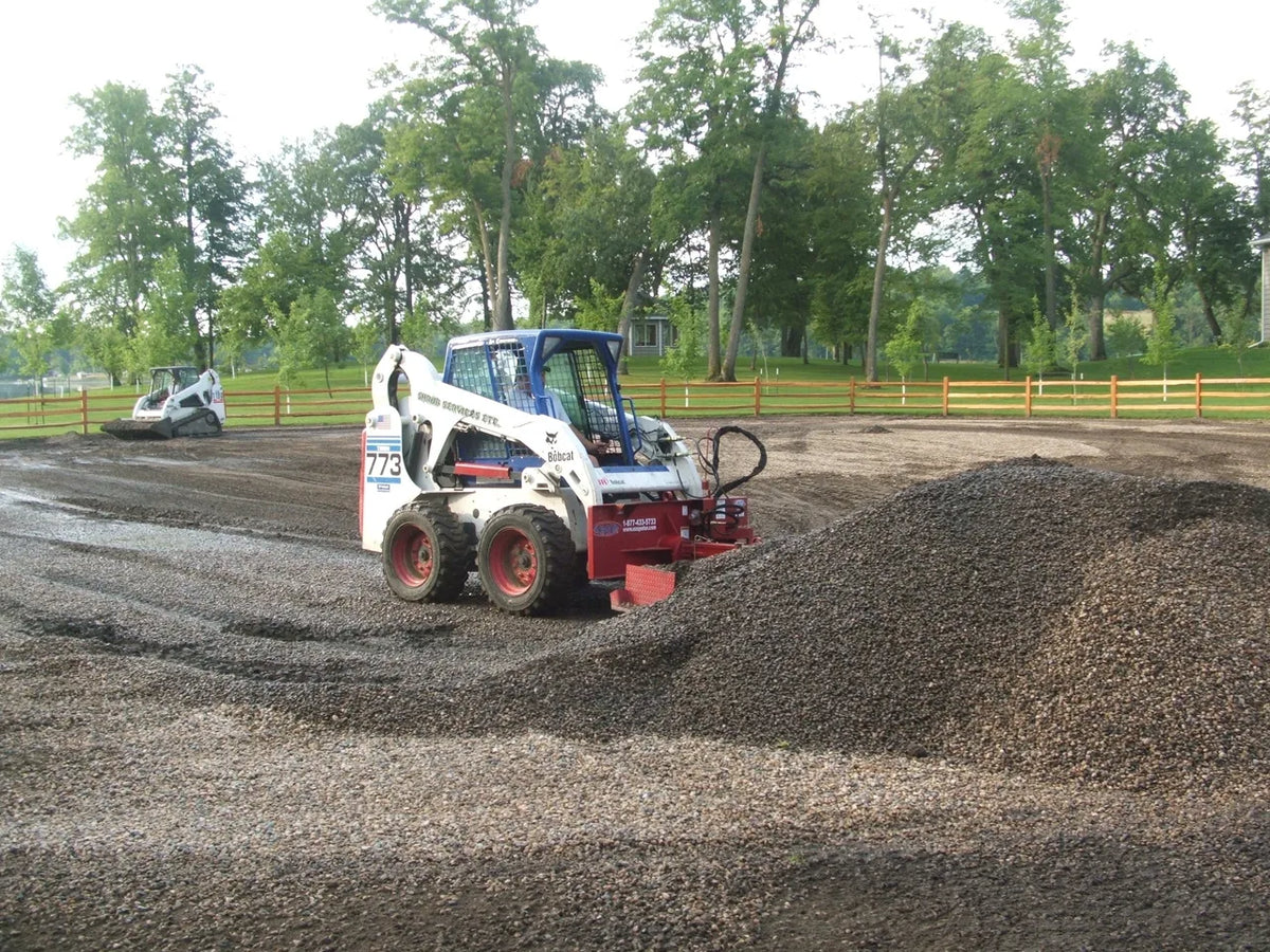 EZ Spot UR Attachment Six Way Grader Blade | Model EZ-0060 | Width 104"–108" | 20–30 GPM | 3–5 Tons | For Skid Steer, Compact Track Loaders, Wheel Loaders, Excavators, Mini Excavators, Telehandlers & Backhoes