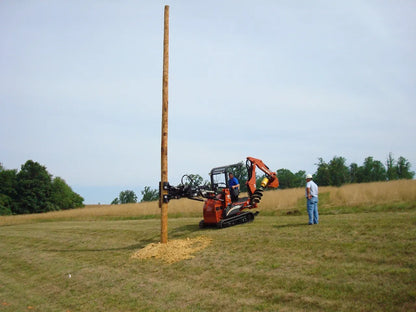 Ez Spot Ur Attachment Heavy Duty Pole Setter | Model EZ-HD08 | Jaw Opening 21" | 20–30 GPM | 3–5 Tons | For Skid Steer, Compact Track Loaders, Wheel Loaders, Excavators, Mini Excavators, Telehandlers & Backhoes