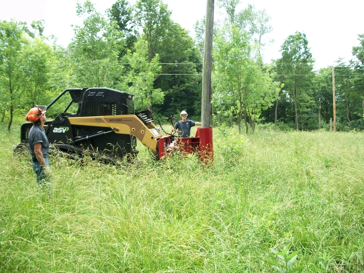Ez Spot Ur Attachment Heavy Duty Pole Setter | Model EZ-HD08 | Jaw Opening 21" | 20–30 GPM | 3–5 Tons | For Skid Steer, Compact Track Loaders, Wheel Loaders, Excavators, Mini Excavators, Telehandlers & Backhoes
