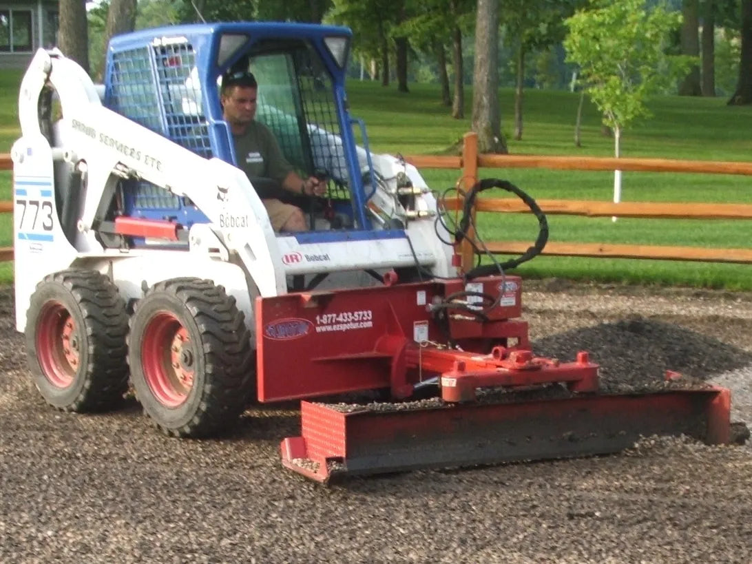 EZ Spot UR Attachment Six Way Grader Blade | Model EZ-0060 | Width 104"–108" | 20–30 GPM | 3–5 Tons | For Skid Steer, Compact Track Loaders, Wheel Loaders, Excavators, Mini Excavators, Telehandlers & Backhoes