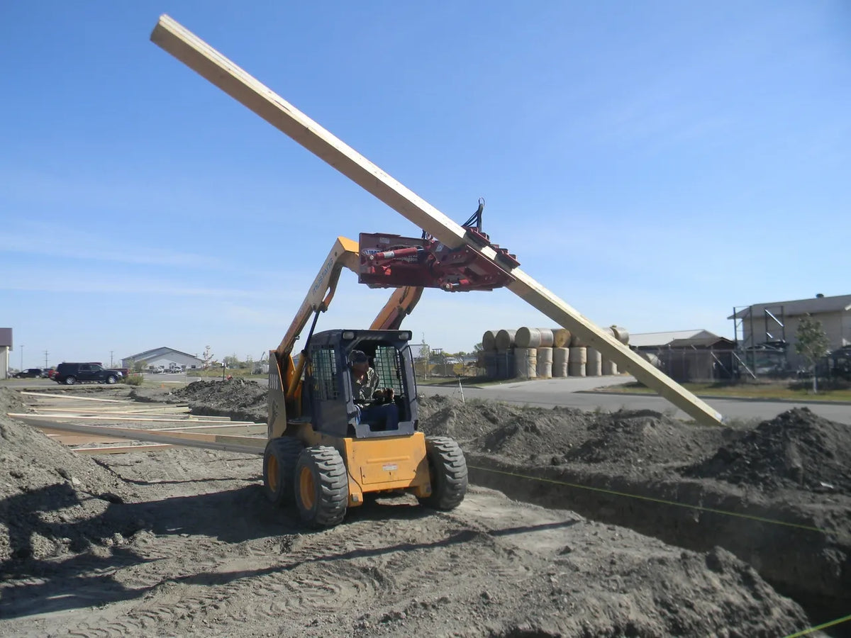 Ez Spot UR Attachment Double Pole Claw | Model EZ-0008 | Jaw Opening 14" | 20–30 GPM | 3–5 Tons | For Skid Steer, Compact Track Loaders, Wheel Loaders, Excavators, Mini Excavators, Telehandlers & Backhoes