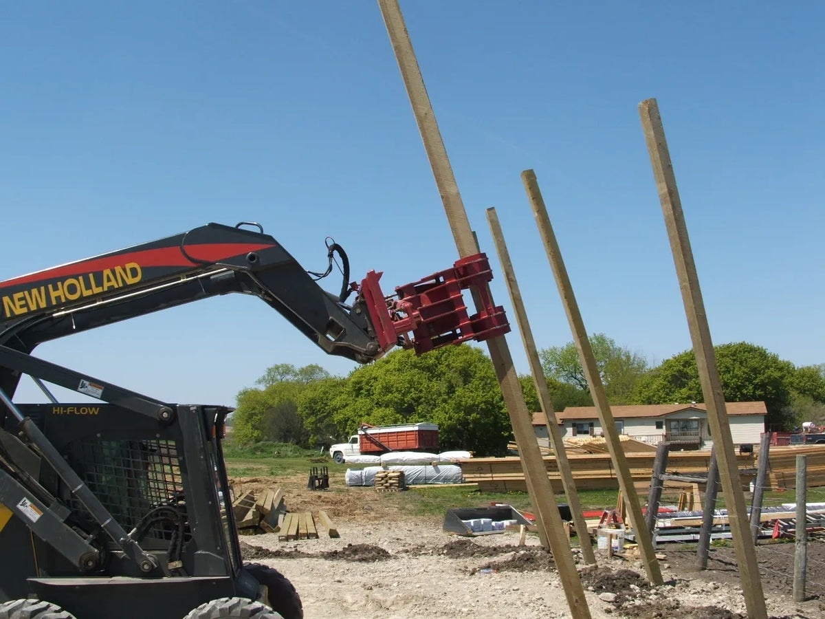 Ez Spot UR Attachment Double Pole Claw | Model EZ-0008 | Jaw Opening 14" | 20–30 GPM | 3–5 Tons | For Skid Steer, Compact Track Loaders, Wheel Loaders, Excavators, Mini Excavators, Telehandlers & Backhoes