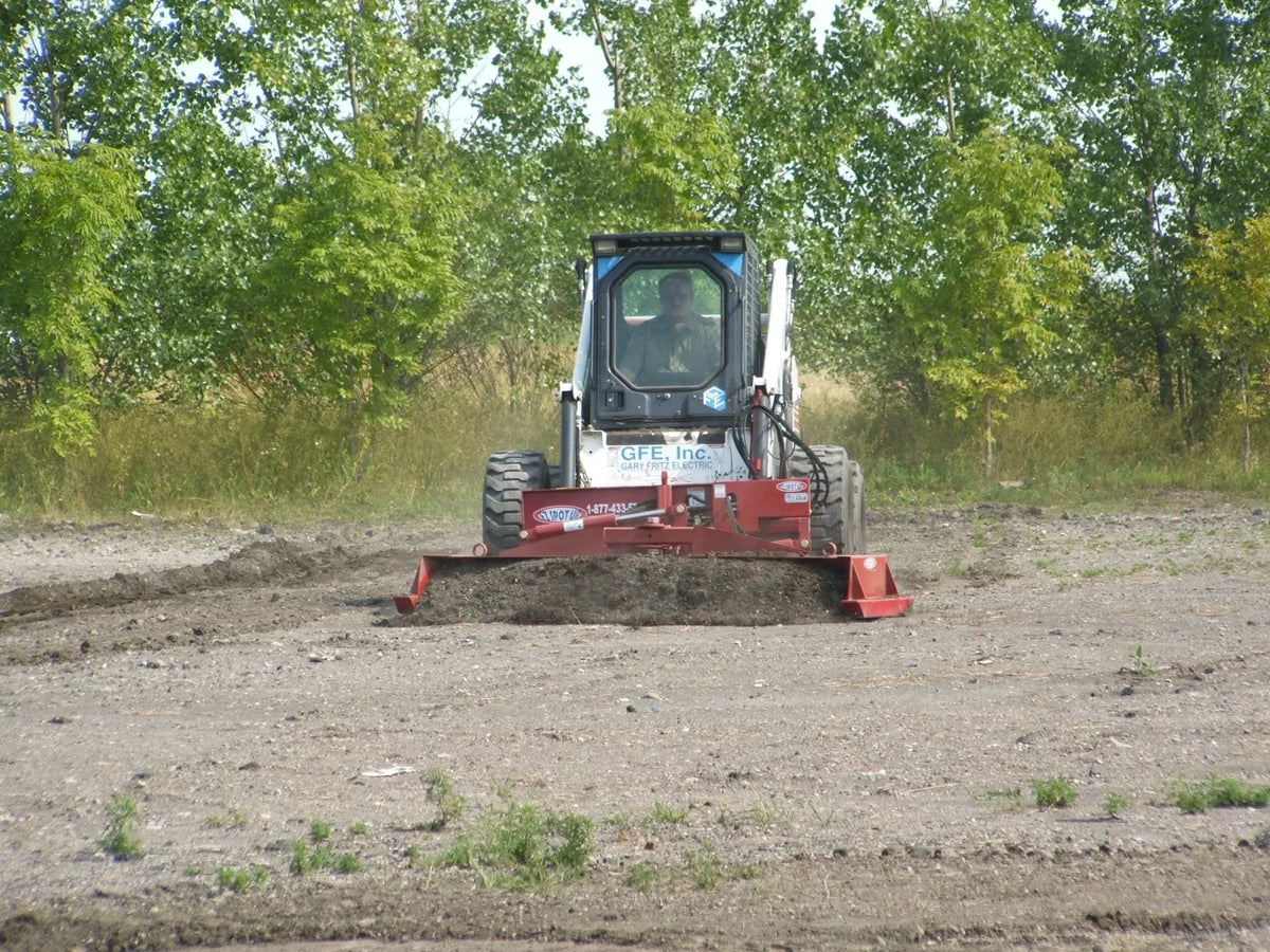 EZ Spot UR Attachment Six Way Grader Blade | Model EZ-0060 | Width 104"–108" | 20–30 GPM | 3–5 Tons | For Skid Steer, Compact Track Loaders, Wheel Loaders, Excavators, Mini Excavators, Telehandlers & Backhoes