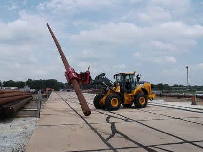 EZ Spot UR Attachment Extreme Pole Setter | Model EZ-HD88 | Jaw Opening 26" | Capacity 10,000 lb | 25–35 Tons | For Excavators & Wheel Loaders