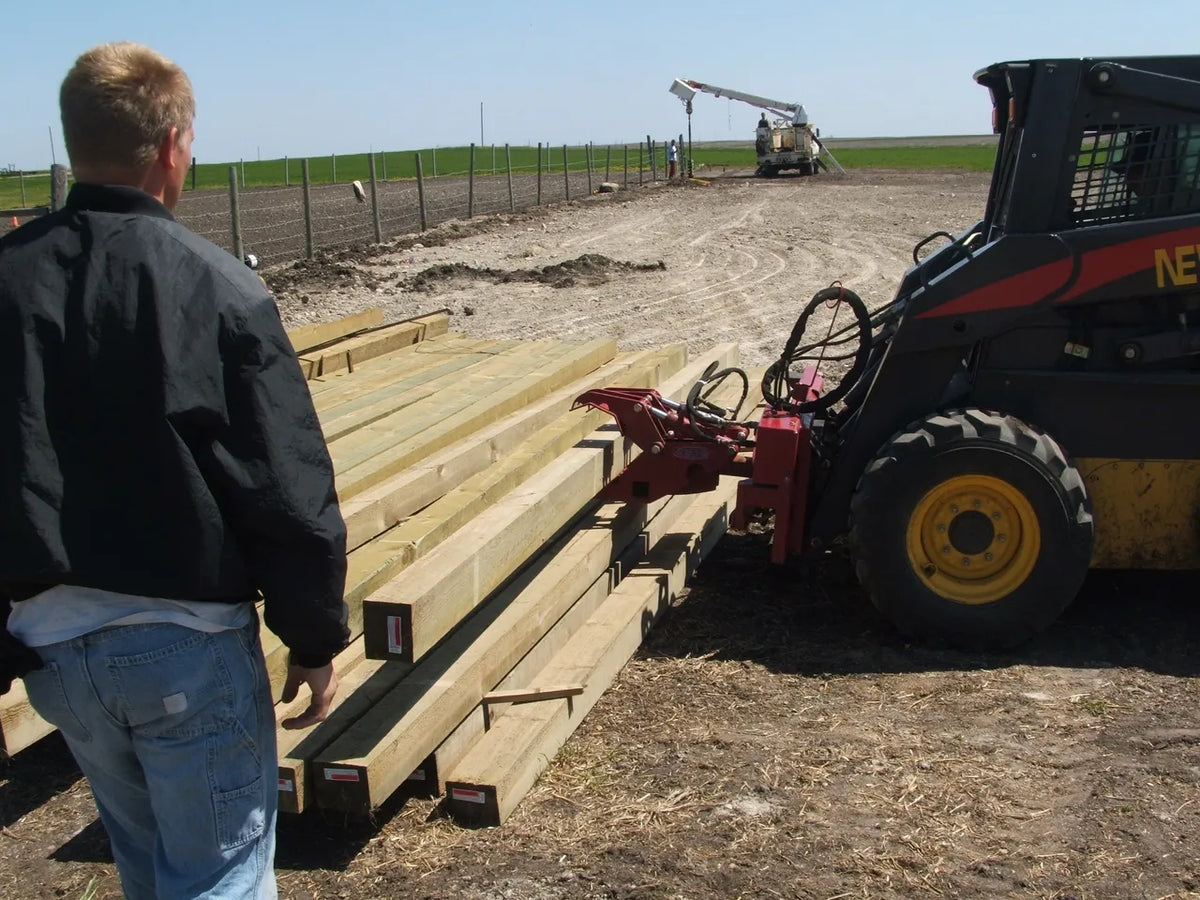 Ez Spot UR Attachment Double Pole Claw | Model EZ-0008 | Jaw Opening 14" | 20–30 GPM | 3–5 Tons | For Skid Steer, Compact Track Loaders, Wheel Loaders, Excavators, Mini Excavators, Telehandlers & Backhoes