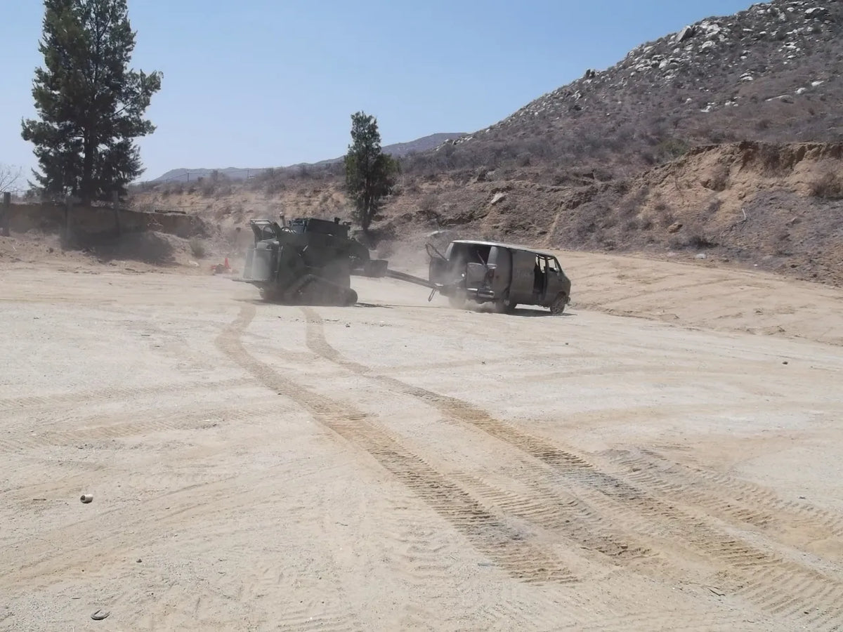 EZ Spot UR Attachment Tactical Equipment Line | Scorpion Penetrator & Bulldog Claw Series | 127° Rotating Base | Lifting Capacity 5,000 lbs | 20–30 GPM | 60–100 HP | For MRAPs, Armored Tactical Vehicles & Skid Steers