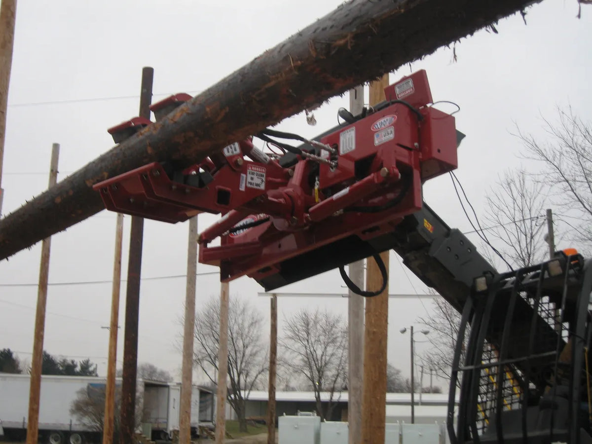 Ez Spot UR Attachment Double Pole Claw | Model EZ-0008 | Jaw Opening 14" | 20–30 GPM | 3–5 Tons | For Skid Steer, Compact Track Loaders, Wheel Loaders, Excavators, Mini Excavators, Telehandlers & Backhoes