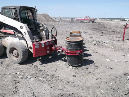EZ Spot UR Attachment Barrel Handler | Model EZ-0002 | Jaw Opening 21"–39.5" | 20–30 GPM | 3–5 Ton | For Skid Steer, Compact Track Loaders, Wheel Loaders, Excavators, Mini Excavators, Telehandlers & Backhoes