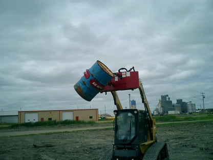 EZ Spot UR Attachment Barrel Handler | Model EZ-0002 | Jaw Opening 21"–39.5" | 20–30 GPM | 3–5 Ton | For Skid Steer, Compact Track Loaders, Wheel Loaders, Excavators, Mini Excavators, Telehandlers & Backhoes