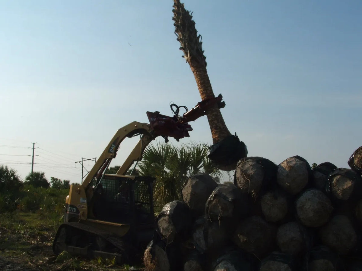 Ez Spot UR Attachment 3 Finger Rock & Tree Hand | Model EZ-0010 | 20–30 GPM | 3–5 Tons | For Skid Steer, Compact Track Loaders, Wheel Loaders, Excavators, Mini Excavators, Telehandlers & Backhoes