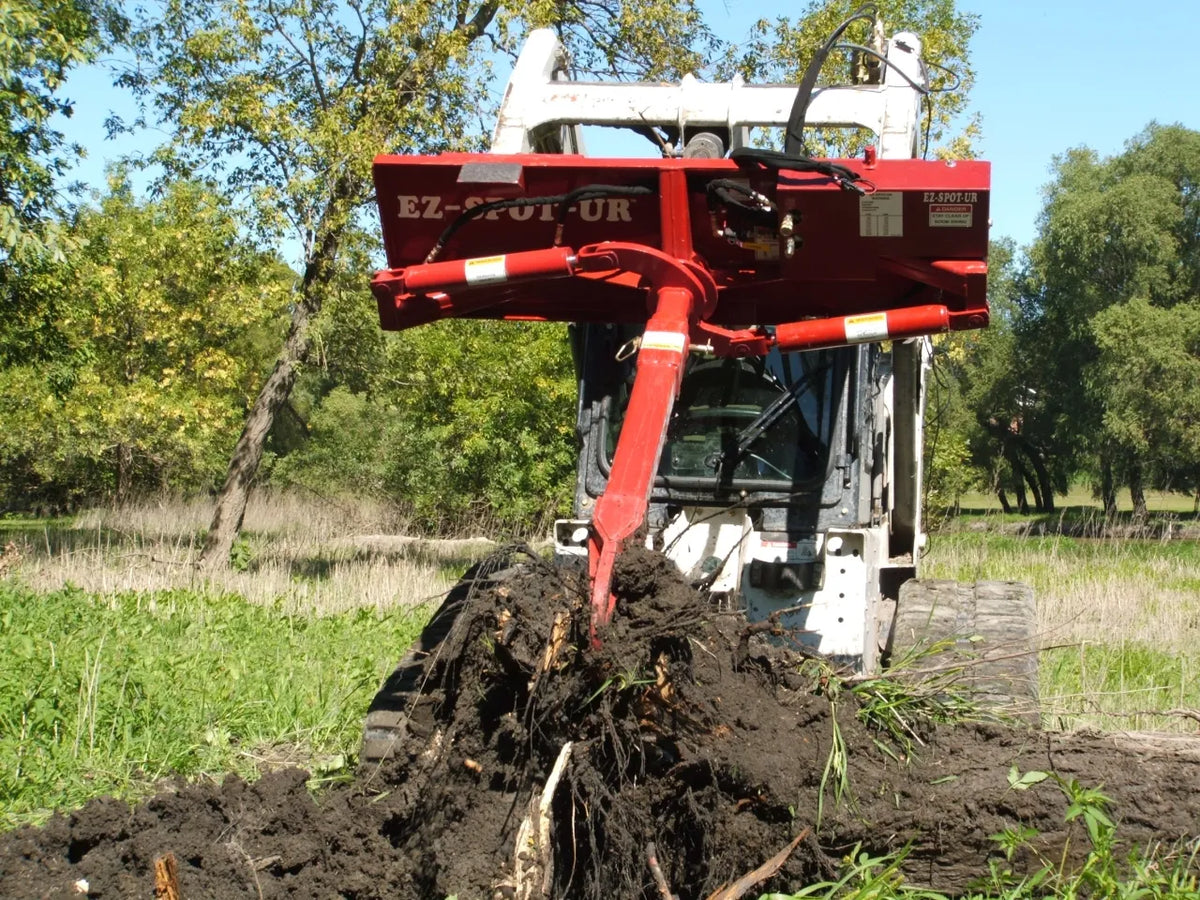 Ez Spot UR Attachment Rock and Root Pick | Model EZ-0012 | Length 48" | 20–30 GPM | 3–5 Ton | For Skid Steer, Compact Track Loaders, Wheel Loaders, Excavators, Mini Excavators, Telehandlers & Backhoes