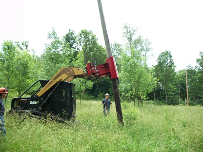 Ez Spot Ur Attachment Heavy Duty Pole Setter | Model EZ-HD08 | Jaw Opening 21" | 20–30 GPM | 3–5 Tons | For Skid Steer, Compact Track Loaders, Wheel Loaders, Excavators, Mini Excavators, Telehandlers & Backhoes