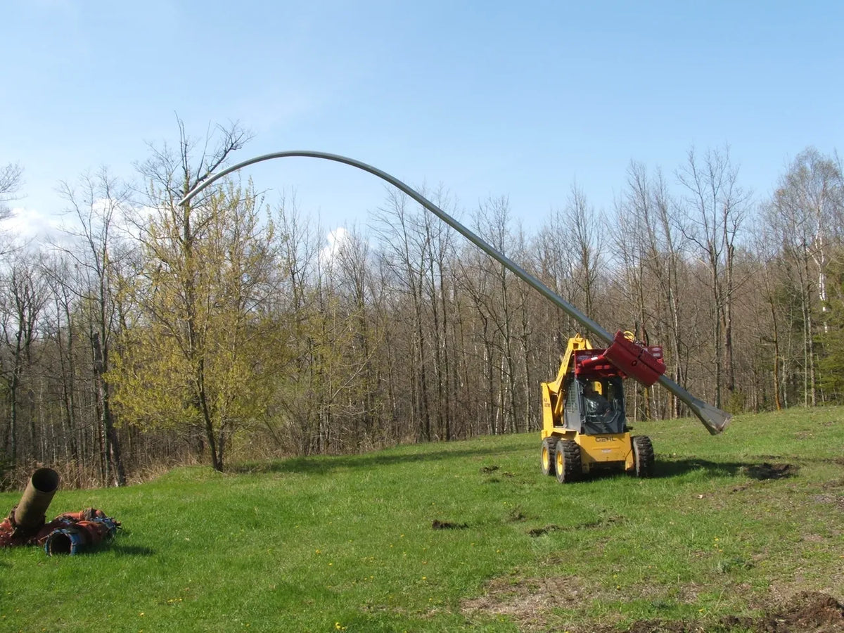 Ez Spot Ur Attachment Heavy Duty Pole Setter | Model EZ-HD08 | Jaw Opening 21" | 20–30 GPM | 3–5 Tons | For Skid Steer, Compact Track Loaders, Wheel Loaders, Excavators, Mini Excavators, Telehandlers & Backhoes