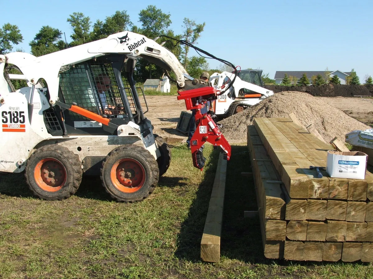 Ez Spot UR Attachment Double Pole Claw | Model EZ-0008 | Jaw Opening 14" | 20–30 GPM | 3–5 Tons | For Skid Steer, Compact Track Loaders, Wheel Loaders, Excavators, Mini Excavators, Telehandlers & Backhoes