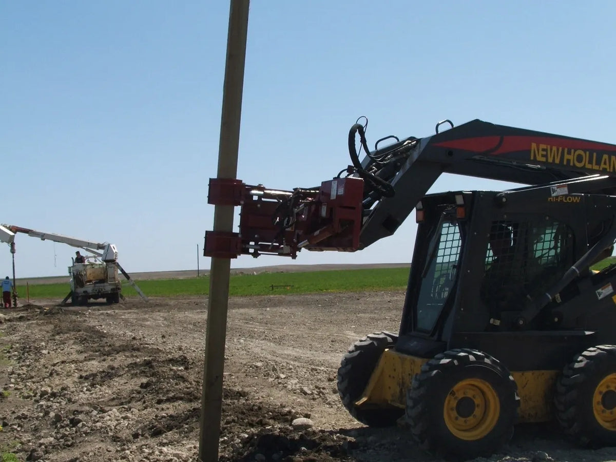 Ez Spot UR Attachment Double Pole Claw | Model EZ-0008 | Jaw Opening 14" | 20–30 GPM | 3–5 Tons | For Skid Steer, Compact Track Loaders, Wheel Loaders, Excavators, Mini Excavators, Telehandlers & Backhoes