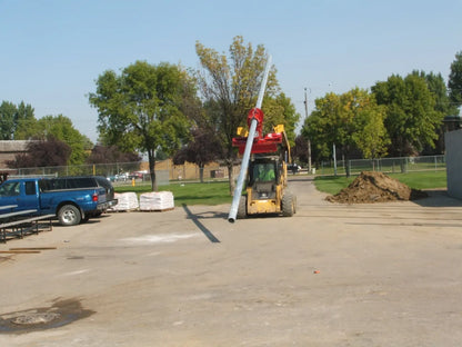 Ez Spot Ur Attachment Heavy Duty Pole Setter | Model EZ-HD08 | Jaw Opening 21" | 20–30 GPM | 3–5 Tons | For Skid Steer, Compact Track Loaders, Wheel Loaders, Excavators, Mini Excavators, Telehandlers & Backhoes