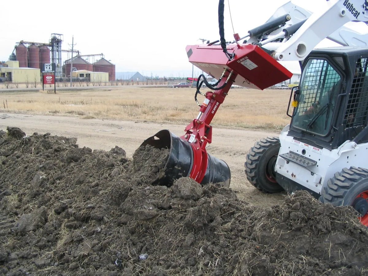 EZ Spot UR Attachment Barrel Handler | Model EZ-0002 | Jaw Opening 21"–39.5" | 20–30 GPM | 3–5 Ton | For Skid Steer, Compact Track Loaders, Wheel Loaders, Excavators, Mini Excavators, Telehandlers & Backhoes