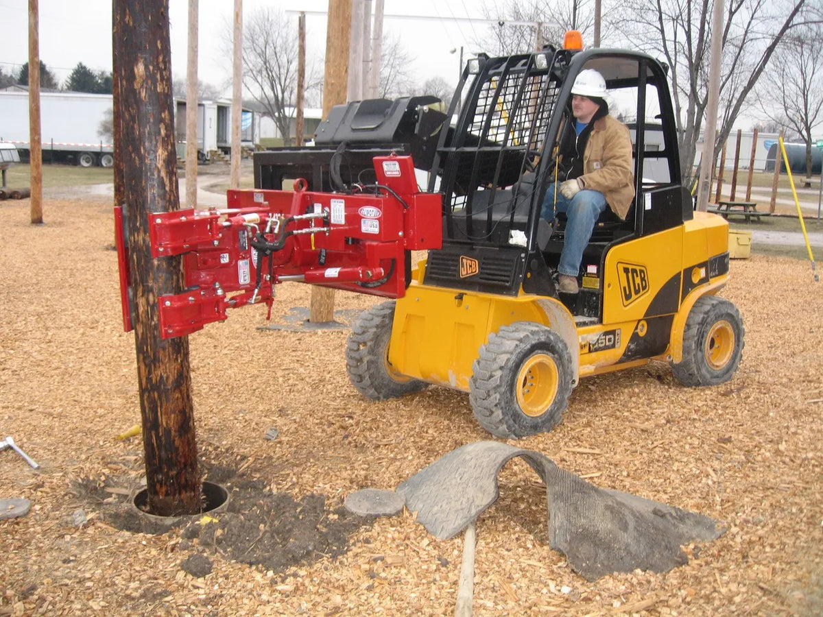 Ez Spot UR Attachment Double Pole Claw | Model EZ-0008 | Jaw Opening 14" | 20–30 GPM | 3–5 Tons | For Skid Steer, Compact Track Loaders, Wheel Loaders, Excavators, Mini Excavators, Telehandlers & Backhoes
