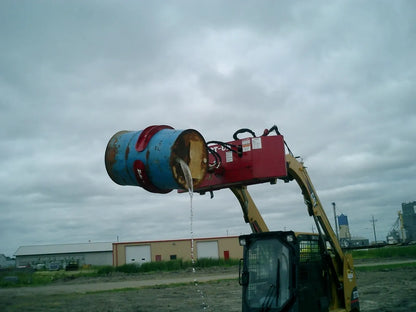 EZ Spot UR Attachment Barrel Handler | Model EZ-0002 | Jaw Opening 21"–39.5" | 20–30 GPM | 3–5 Ton | For Skid Steer, Compact Track Loaders, Wheel Loaders, Excavators, Mini Excavators, Telehandlers & Backhoes