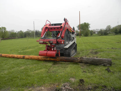 Ez Spot Ur Attachment Heavy Duty Pole Setter | Model EZ-HD08 | Jaw Opening 21" | 20–30 GPM | 3–5 Tons | For Skid Steer, Compact Track Loaders, Wheel Loaders, Excavators, Mini Excavators, Telehandlers & Backhoes