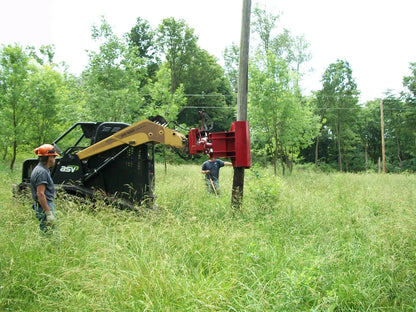 Ez Spot Ur Attachment Heavy Duty Pole Setter | Model EZ-HD08 | Jaw Opening 21" | 20–30 GPM | 3–5 Tons | For Skid Steer, Compact Track Loaders, Wheel Loaders, Excavators, Mini Excavators, Telehandlers & Backhoes