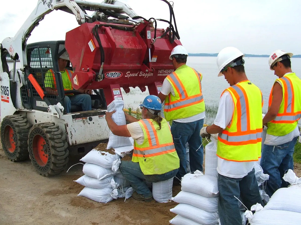 EZ Spot UR Attachment Speed Bagger | Model EZ-0013 | 20–30 GPM | 3–5 Ton | For Skid Steer, Compact Track Loaders, Wheel Loaders, Excavators, Mini Excavators, Telehandlers & Backhoes