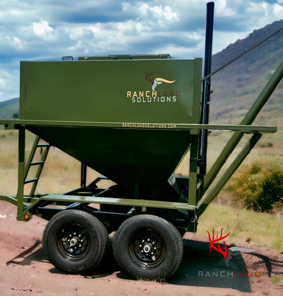 Ranchland Solutions Dual Axel Mobile Feed Hopper