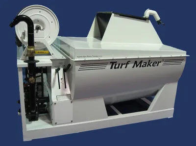 TurfMaker Hydroseeder | Model 325 (Mechanical) | Total Capacity 325 Gallons | Skid Frame Width 47" | Single Axle Trailer Option