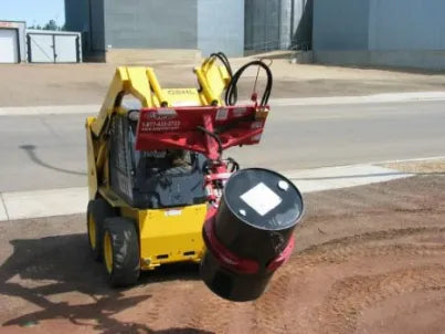 EZ Spot UR Attachment Barrel Handler | Model EZ-0002 | Jaw Opening 21"–39.5" | 20–30 GPM | 3–5 Ton | For Skid Steer, Compact Track Loaders, Wheel Loaders, Excavators, Mini Excavators, Telehandlers & Backhoes