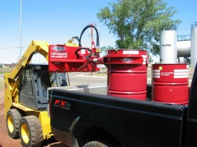 EZ Spot UR Attachment Barrel Handler | Model EZ-0002 | Jaw Opening 21"–39.5" | 20–30 GPM | 3–5 Ton | For Skid Steer, Compact Track Loaders, Wheel Loaders, Excavators, Mini Excavators, Telehandlers & Backhoes