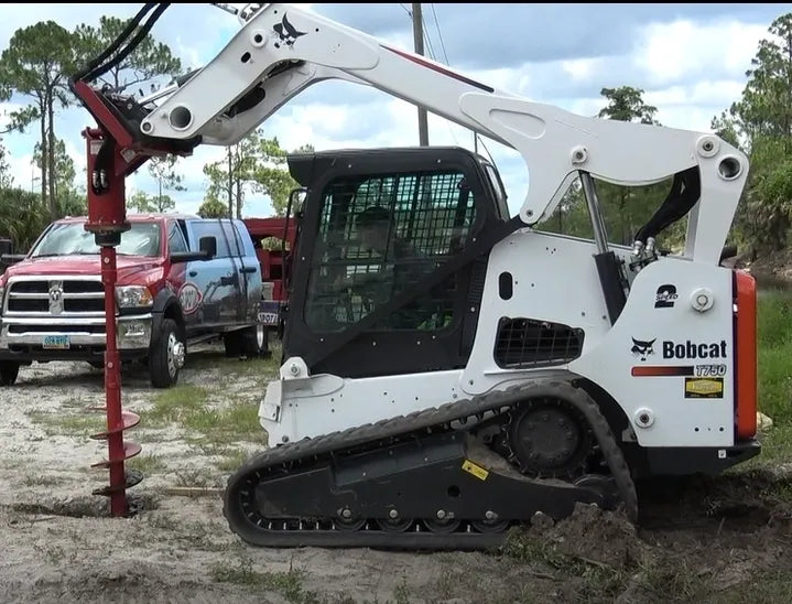 Ez Spot UR Attachment Auger | EZ-AGR01 Model | Bit Diameter 18–24" | 40 GPM | 3–5 Ton | For Skid Steer, Compact Track Loaders, Wheel Loaders, Excavators, Mini Excavators, Telehandlers & Backhoes