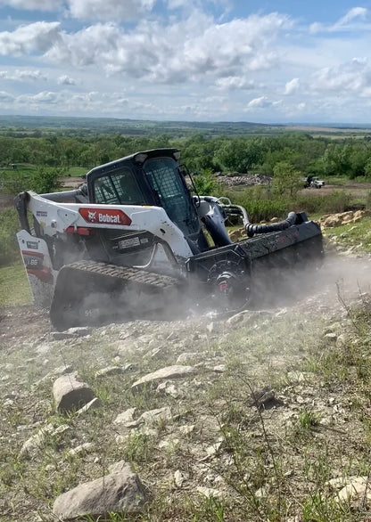 Grim Reaper Industries Rock Crushing Head | Model Mark I | Cut Width 72" | Hydraulic Flow Range 20–40 GPM | For Skid Steers