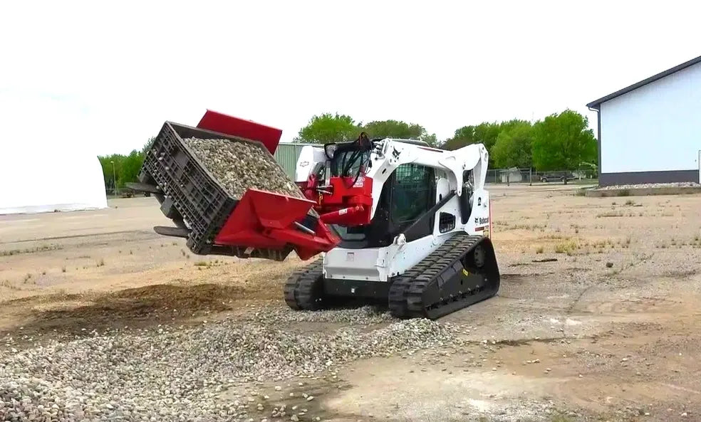 Ez Spot UR Attachment Clamping Fork Tool | Model EZ-1015 | Fork Lengths 42", 48" & 60" | Opening 52" | 20–30 GPM | 3–5 Tons | For Skid Steer, Compact Track Loaders, Wheel Loaders, Excavators, Mini Excavators, Telehandlers & Backhoes