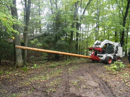 Ez Spot Ur Attachment Heavy Duty Pole Setter | Model EZ-HD08 | Jaw Opening 21" | 20–30 GPM | 3–5 Tons | For Skid Steer, Compact Track Loaders, Wheel Loaders, Excavators, Mini Excavators, Telehandlers & Backhoes