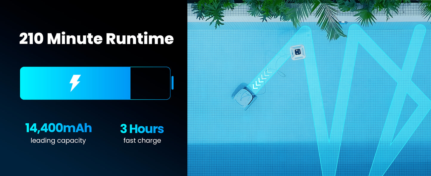 Chasing Cleaner Hydro 4 Corded Robotic Pool Cleaner | Pool Size 1,614 Sq.ft | Flow Rate 320 L/min