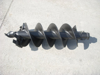 Lowe | Auger Bit | Tree & Shrub Rock RSQ-T Series | SQ, SP & CP Tooth Styles | Sizes 18" To 36" | 50" Length | 2" HEX & 2-9/16" Round Drive | For Skid Steer Auger Attachment