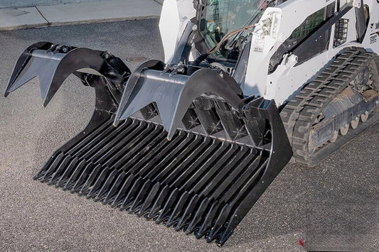 Ignite Attachments Rock Grapple | Width 82" | Overall Height 40.5" | Hydraulic Flow 12-20 GPM | For Skid Steers