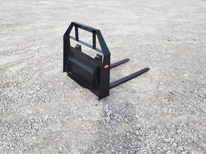 Top Dog Attachments Toro Dingo Pallet Forks | Width 36" | Weight 180 lbs | Load Capacity 2,200 lbs | Oil Flow Range 8 to 12 GPM | For Mini Skid Steer