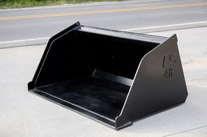 Top Dog Attachments Toro Dingo Light Material Snow Bucket | Width 48" | Capacity 0.8 CU/YDS | Oil Flow Range 8-12 GPM | For Mini Skid Steer