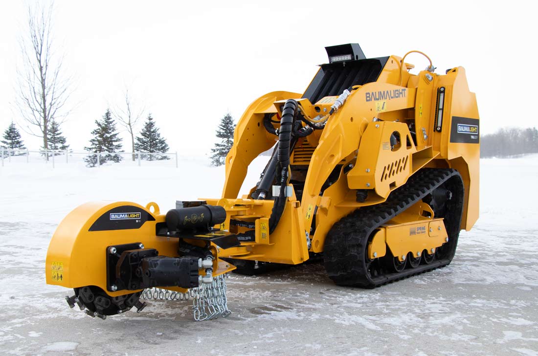 Baumalight Stump Grinder | Model S14, S16 & S18 | Rotor Size 18" To 24" | Hydraulic Flow Range 10 To 22 GPM | For Mini Skid Steer