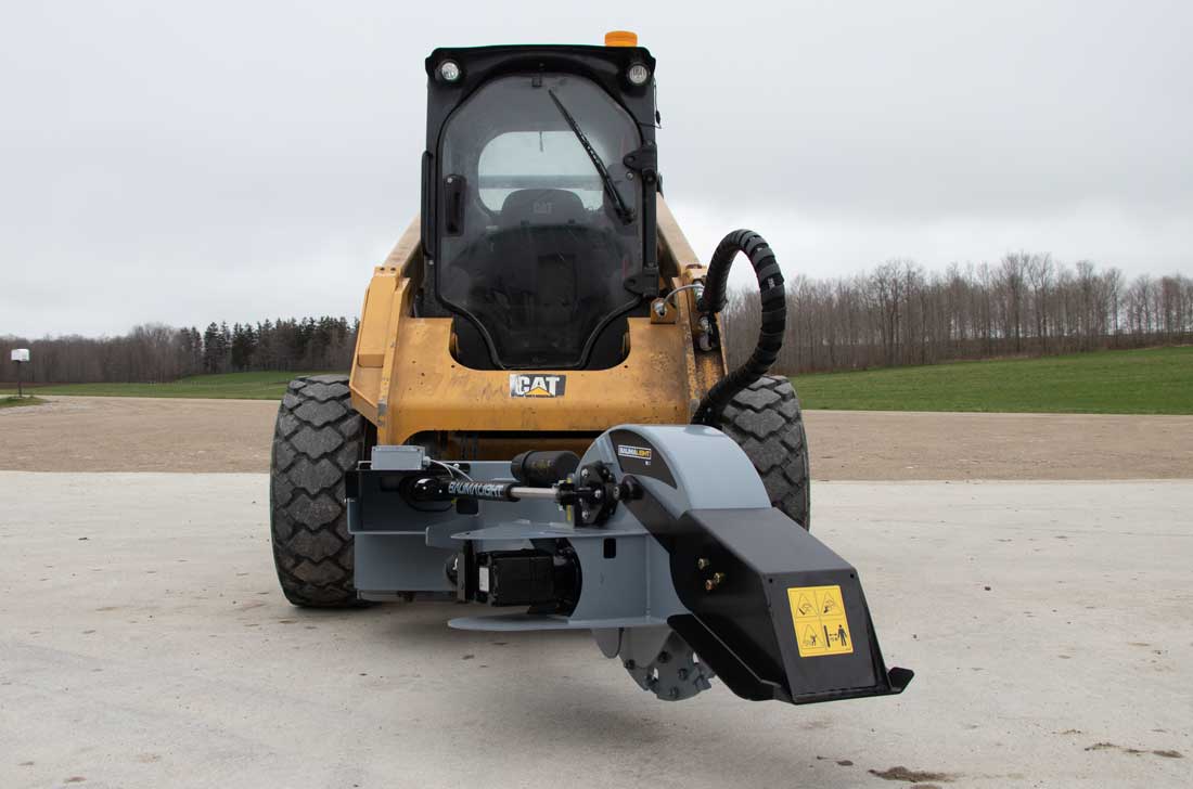 Baumalight | Stump Grinder | S22 | 24" Rotor | 12V Swing Actuator | 12–25 GPM  | For Skidsteer