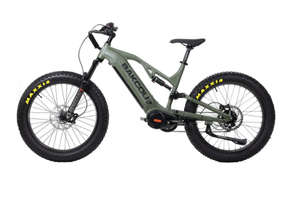 Bakcou Scout Jäger Fat Tire Electric Bike | Up-To 65 Miles Single Charge | 11-Speed Gear Ratio