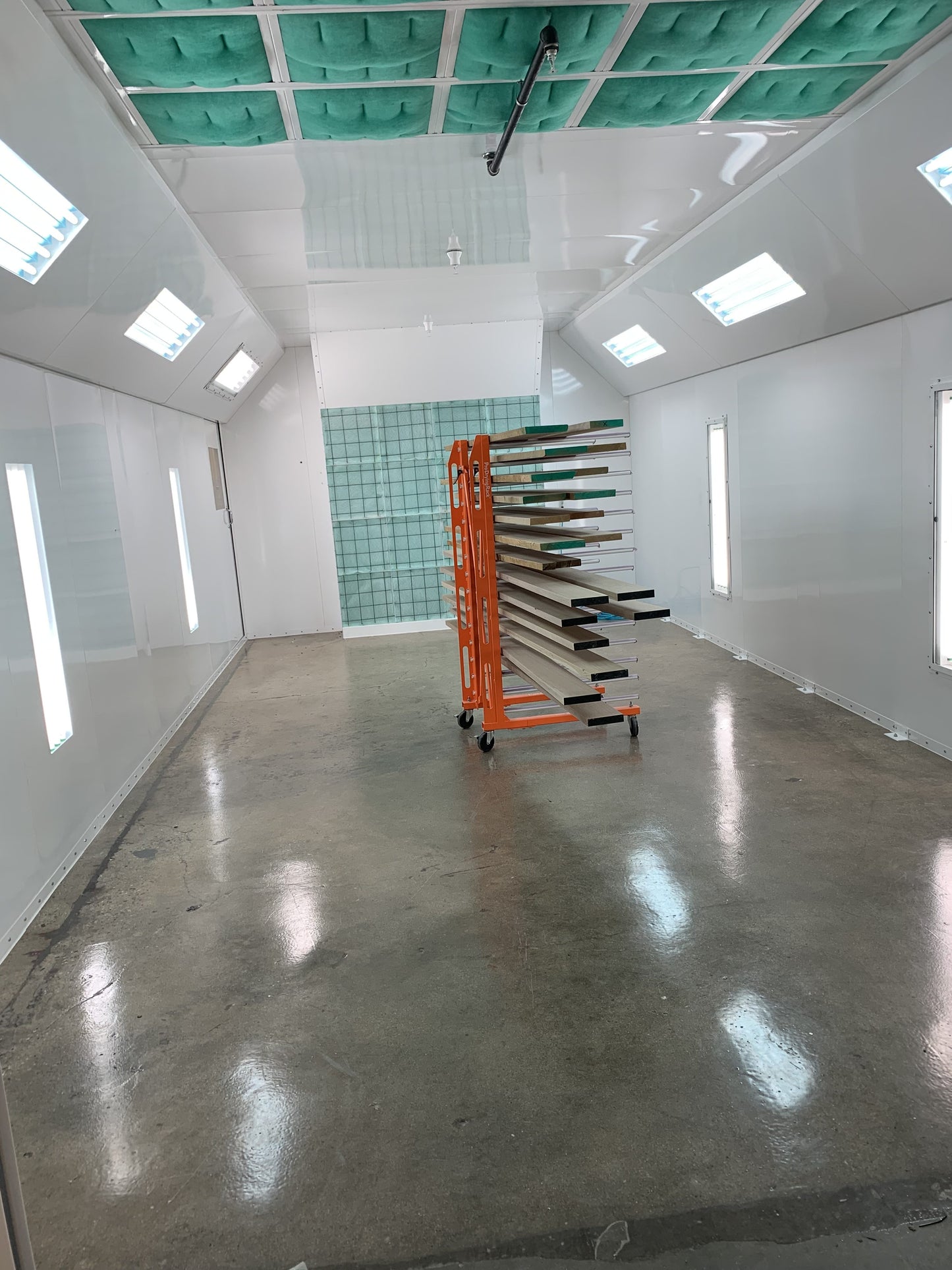 Platinum Finishing Paint Booth Systems Industrial Size Platinum Plus Full-Down Draft