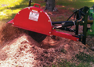 Worksaver | Smooth Cut PTO Stump Grinder | Model 812200 & 812210 | Width 26" & 36" Cutting Wheel | Horsepower 22–100 HP | For Tractors