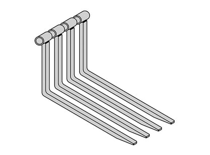 Star Industries Replacement Shafts For Shaft Mounted Fork Carriages | Models FP20048 To FP22572 | Shaft Diameter 2.0" & 2.25" | Length 48"–79" | For Telehandlers & Rough Terrain Forklifts