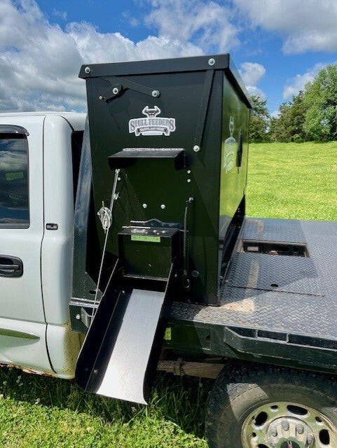 Stull Feeders Grain/Cube Auger Feeders | Model 1100, 1200, 1600 & 2100 LB | 12V | Up To 25 HP | For Truck