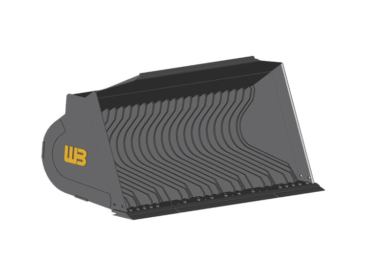 Werk-Brau Skeleton Rock Loader Bucket | Width 100" To 124" | 2.00–5.50 yd³ | 15–40 GPM | For Wheel Loaders