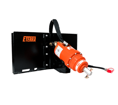 Eterra Attachments Auger Attachment | 2500 & 3500 Auger Drive | 4”-36” Bit Compatibility | High-Torque Drilling | Hydraulic Flow Rate 7-25 GPM | For Mini Skid Steers