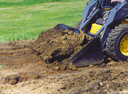 Star Industries HD Low Profile Dirt Buckets w/ Teeth | LP22A-T Series | Width 60" - 84" | 15–40 GPM | For Skid Steers